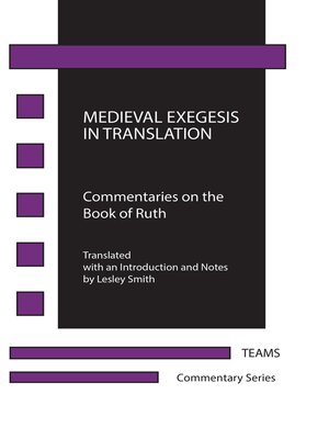 cover image of Medieval Exegesis in Translation